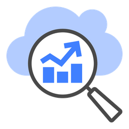 Estadísticas de la nube  Icono