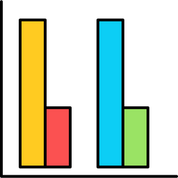 Gráfico de barras  Ícone