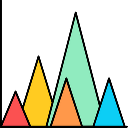 Gráfico de barras  Ícone