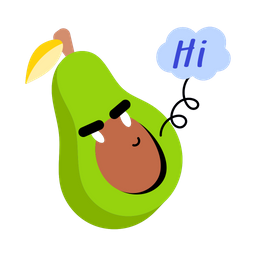 Avocado Emoji Avocado Face Avocado Fruit Icon