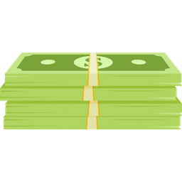 Stacked Of Bundled Money  Icon