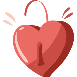 Heart Shaped Padlock  Icon