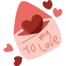 Love Envelope With Heart  Icon