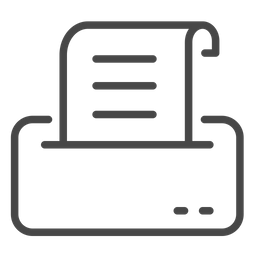 Printing receipt  Icon