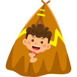 Boy Kids Camping  Icon