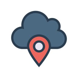 Cloud Location  Icon