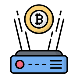 Bitcoin Hologram  Icon