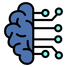 Artificial intelligence brain  Icon