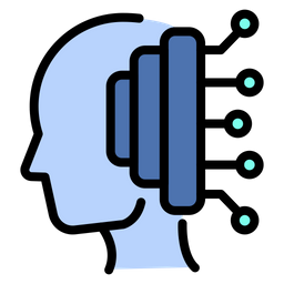 Artificial intelligence mind  Icon