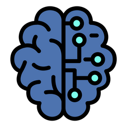 Artificial intelligence brain  Icon