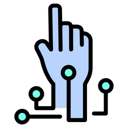 Artificial intelligence hand  Icon