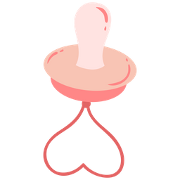 Baby girl pacifier  Icon