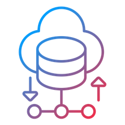 Datos en la nube  Icono