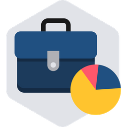 Briefcase Pie Chart  Icon