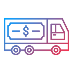 Cash Transfer Vehicle  Icon