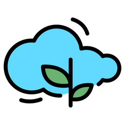 Cloud Leaf  Icon