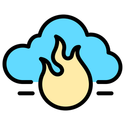 Fuego de nube  Icono