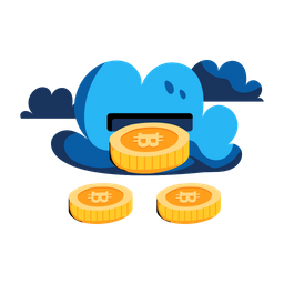 Bitcoin Cloud  Icon