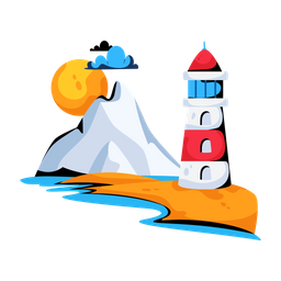 Lighthouse Scenery  Icon