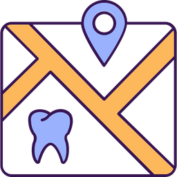 Dental Clinic Location Consultation Icon