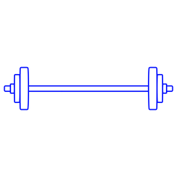 Levantamento de peso com barra  Ícone