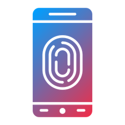 Mobile Fingerprint Lock  Symbol