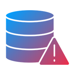 Alerta de banco de dados  Ícone