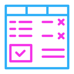 Lista de controle  Ícone