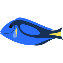 Blue tang fish  Icon