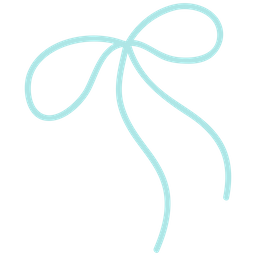 Blue pastel single knot bow  Icon