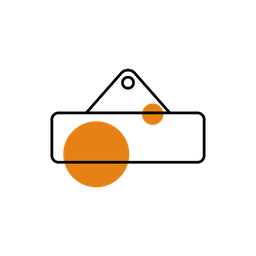 Etiqueta pendurada  Ícone