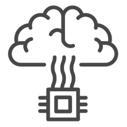 Artificial brain microchip  Icon