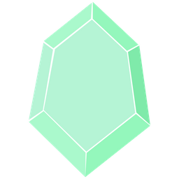 Diamante Verde Mineral  Ícone