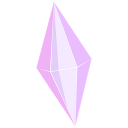 Cristal lilás diamante  Ícone
