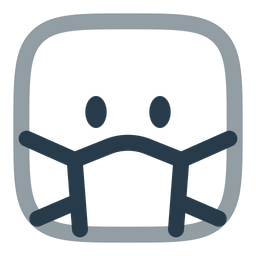 Máscara cuadrada  Icono