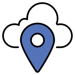 Cloud Location  Icon