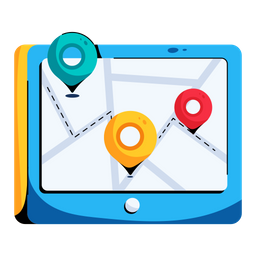 Digital Map  Icon