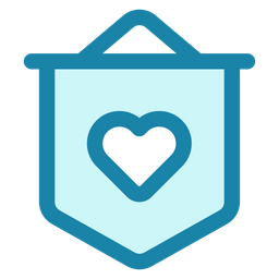 Heart Banner  Icon