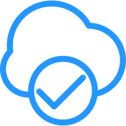 Cloud checkmark  Icon