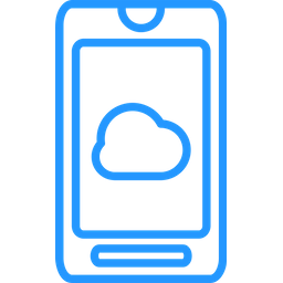 Smartphone cloud  Icon