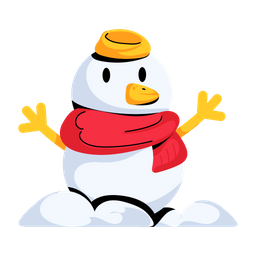 Cute Snowman  Icon