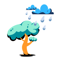 Forest Raining  Icon