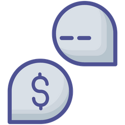 Bubble Dollar Chat  Icon