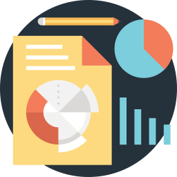 Business statistics  Icon