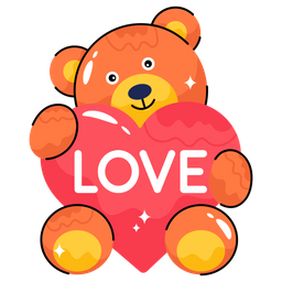 Bear hug heart  Icon