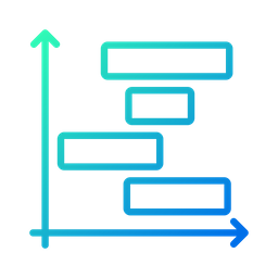 Gráfico de Gantt  Ícone