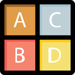 Alphabet blocks  Icon