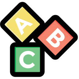 Alphabet blocks  Icon