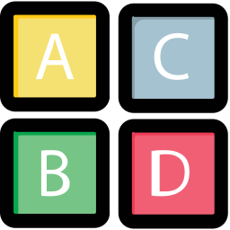 Alphabet blocks  Icon