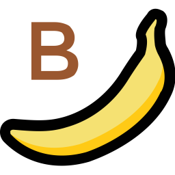 B pour banane  Icône